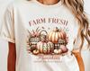 Farm Fresh Pumpkins Comfort Colors T-shirt, Coquette Fall Tee