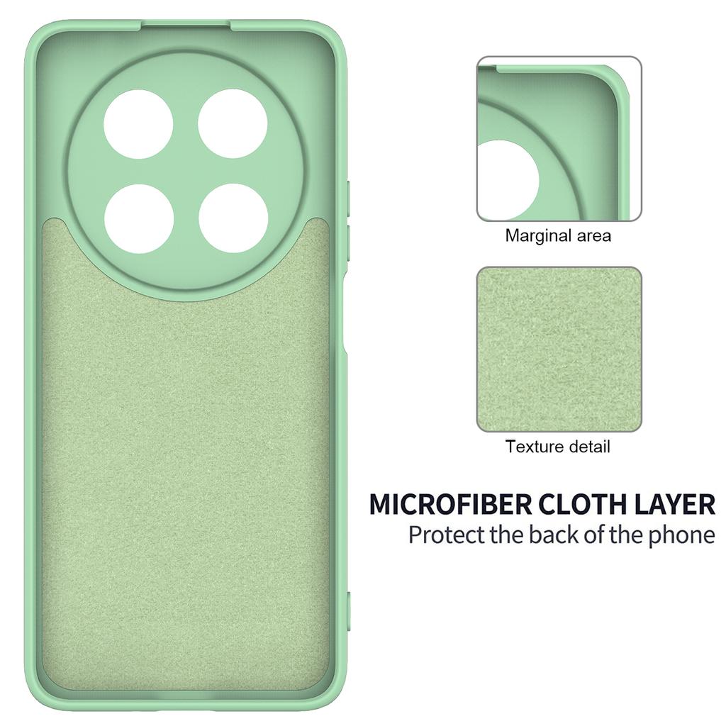 For Huawei Nova 12i 4G Case Liquid Silicone Shockproof Slim Phone Cover with Strap