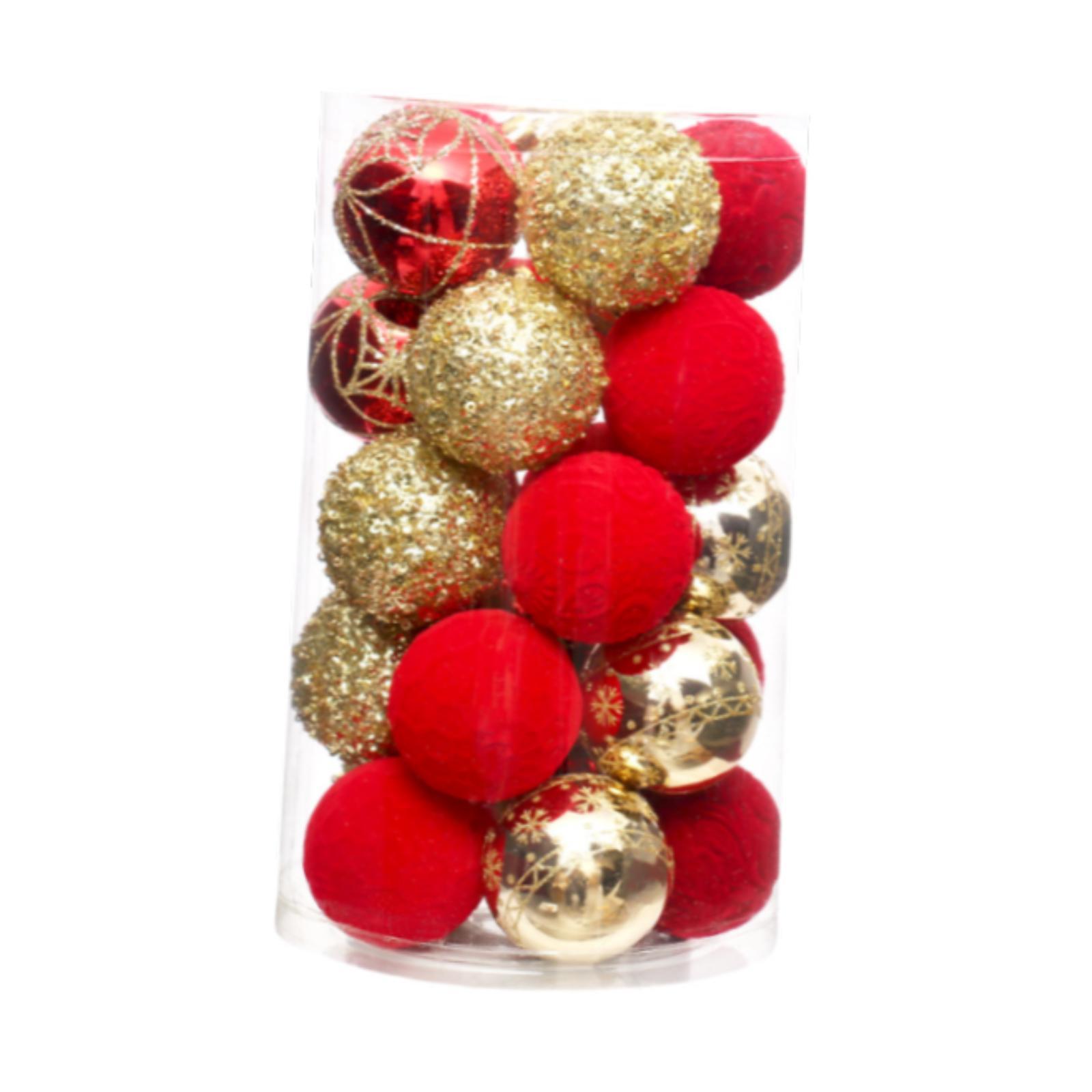 25x Christmas Balls Ornaments Hanging Decorations Walls Decorative Baubles