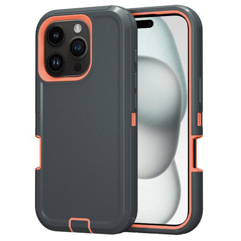 For iPhone 16 Pro Cell Phone Cases Detachable PC+TPU Drop-proof Back Protector Cover