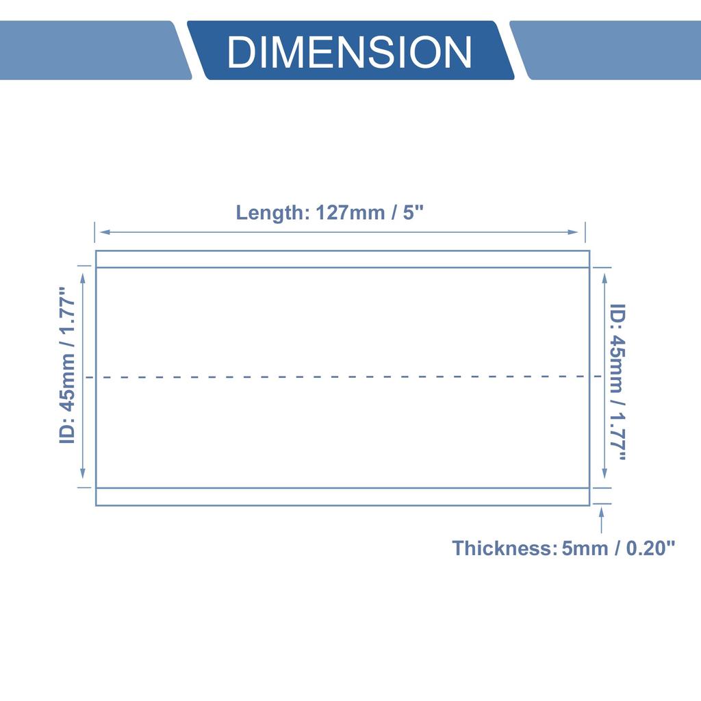 X AUTOHAUX Inner Diameter 1.8 Inches (45 Mm), Length 5.0 Inches (127 Mm), Straight