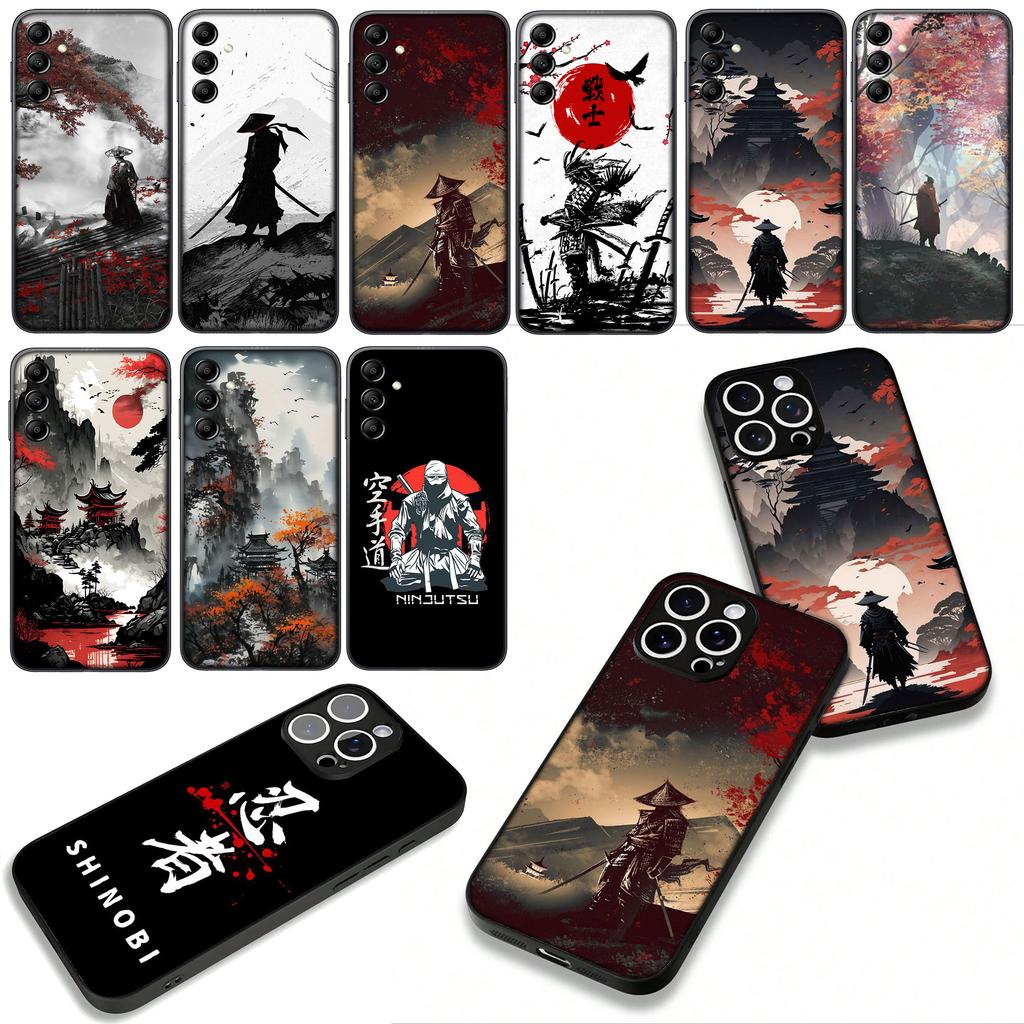Cover for Apple iPhone 17 16 11 Pro XS Max XR 6 7 8 Plus 16E SE 2020 Air 5 SE2 Phone Case Japan Samurai Skeleton Bushido Ninja