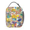 Cartoon Pokemon Theme Insulated Lunch Bag Ice Pack Rice Bag Bolsa Student Bento Lunch Handbag Insulation