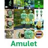 Chinese Amulet Artificial Jade Pixiu Laughing Buddha Bon Voyage Save Trip Buddhist Pendant Necklace  Protect Charm Talisman Wealth Luck Jewelry