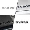 Naklejka 3D ABS RX270 RX300 RX350 RX200t Emblemat Odznaka Chromowana Czarna/Srebrna Litera Naklejka Do Dekoracji Tylnej Klapy Lexusa
