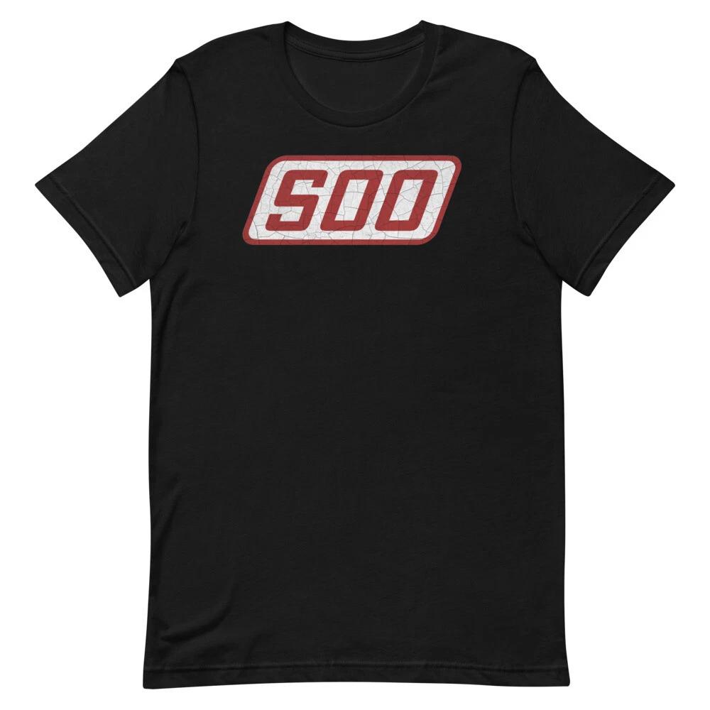 

Soo Line Railroad Crackled Distressed Logo Graphic Tee Shirt Unisex t-shirt XL
