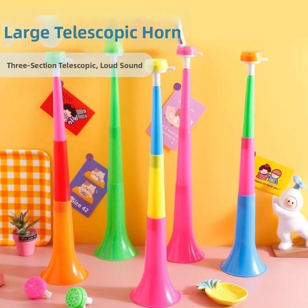 24 Inch Vuvuzela Horn Plastic Blow Horn New Collapsible Stadium Horn for Sporting Events