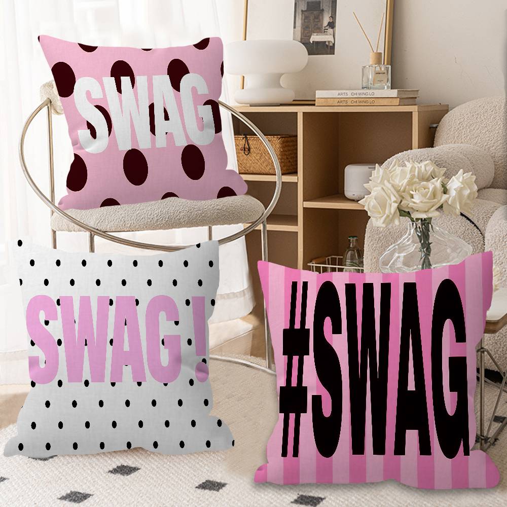 S-SWAG Pillow Cushion Cover Pillowcase Living Room Sofa Home Decor Customized