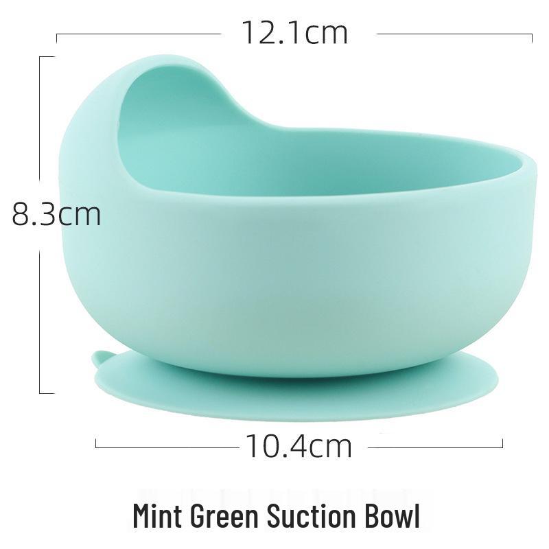 Silicone Suction Cup Placemat & Divided Plate Set for Babies & Toddlers - Includes Fork & Spoon, Food Grade & Heat Resistant.