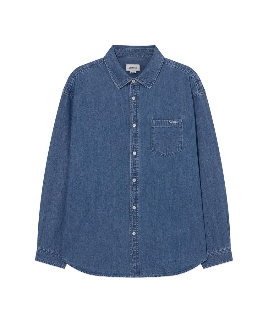 COVERNAT Basic Denim Shirt Blue