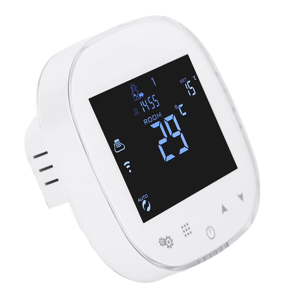 Heating Temperature Controller WiFi APP Control Wall Mount Thermostat for Boiler White