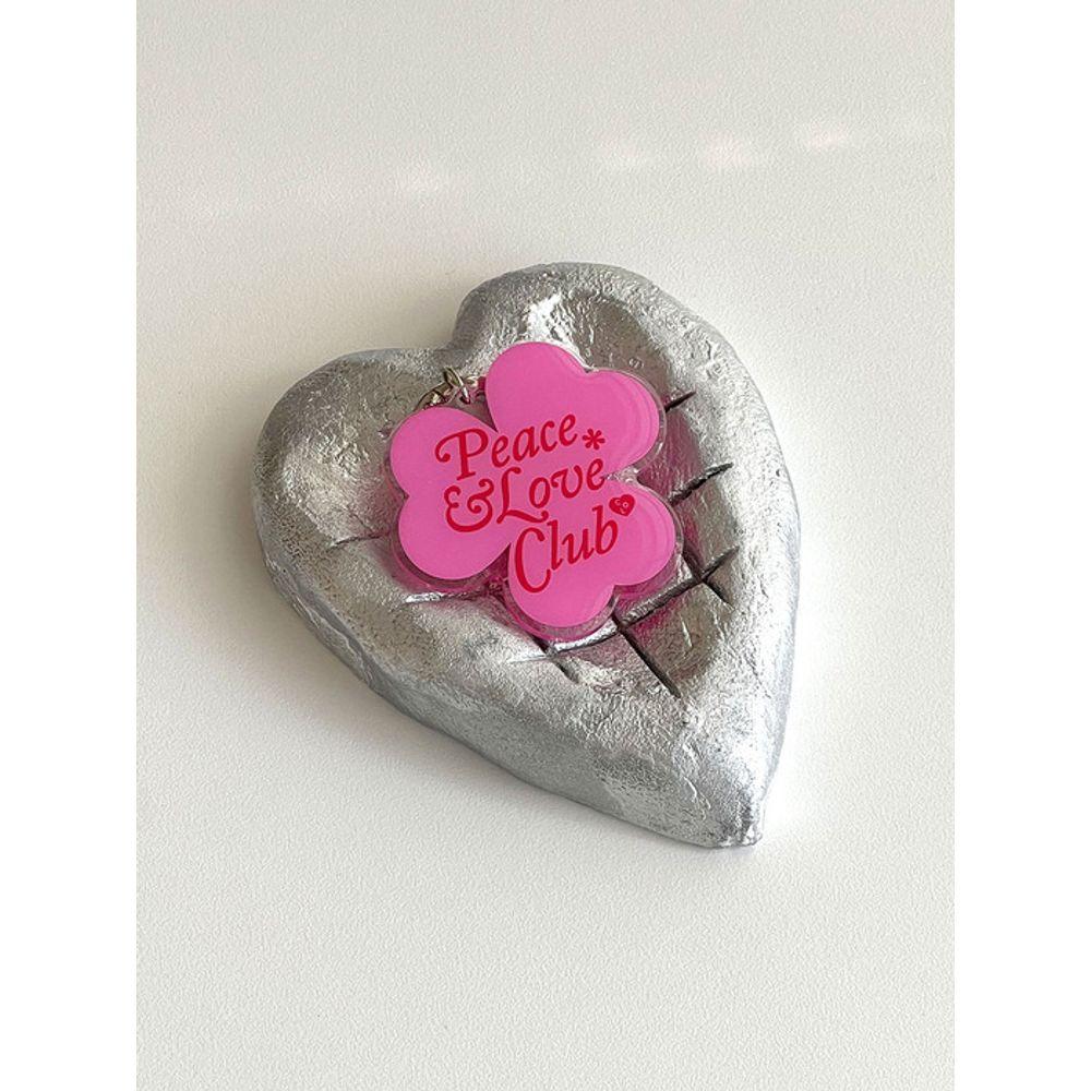 

collagevacance Peace&Love*Club Keyring (2type) White Oval