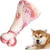 Dog Chew Toy, Dog Toothbrush Toys for Aggressive Chewing, Dog Toy for Cleaning Teeth, Drumstick, Beef Flavor