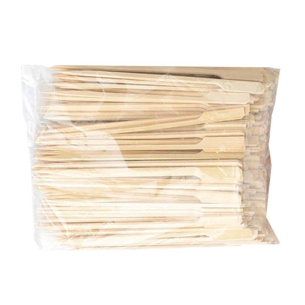 100PCS Food Skewers Grilling Fork Versatile Skewers Wood Material Meat Skewers Fruit Fork Suitable for Grilling and BBQ