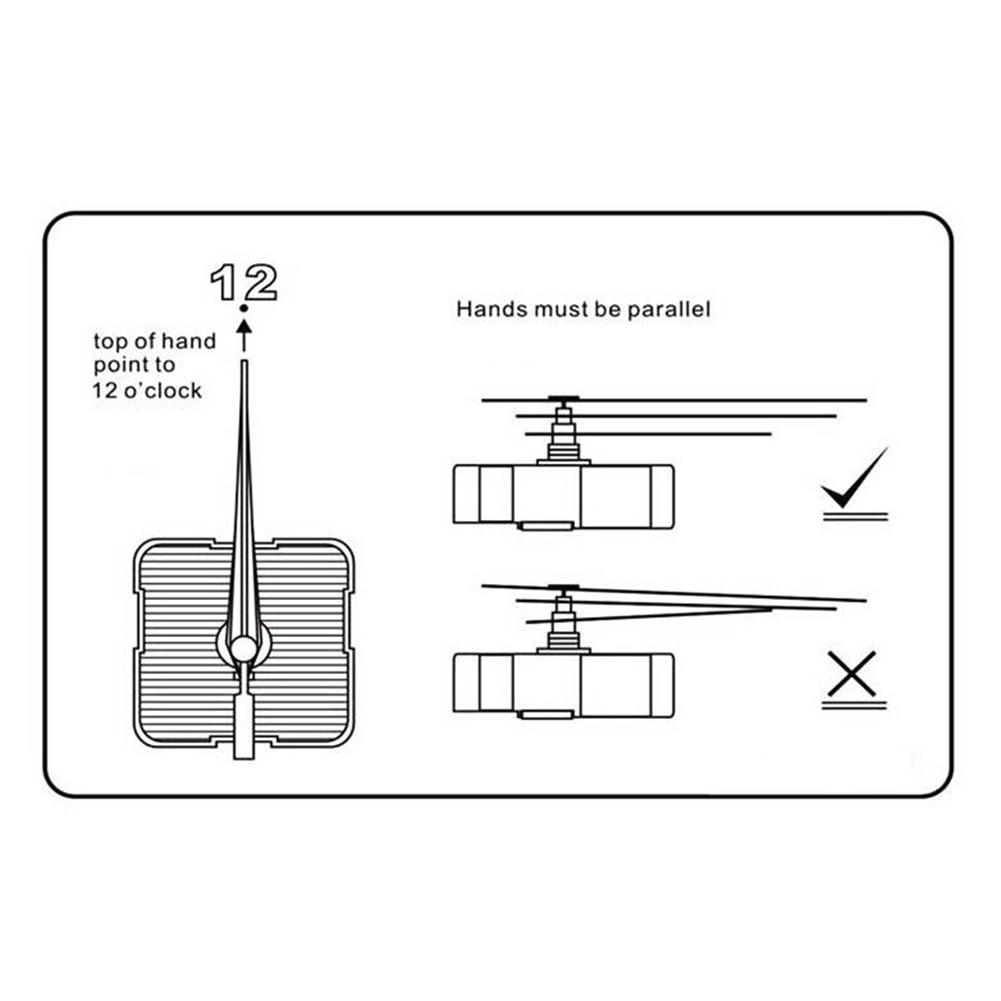 12-hour Clock Movement 1pc 5 Movements Plastic Modern