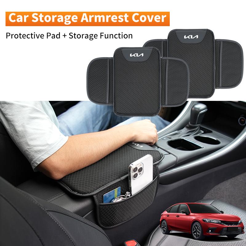 Auto-Armlehnenbox Polster Konsolenschutz Ellenbogenstütze Aufbewahrungspolster für KIA Sportage Rio Ceed Niro Soul Stonic Picanto Sorento