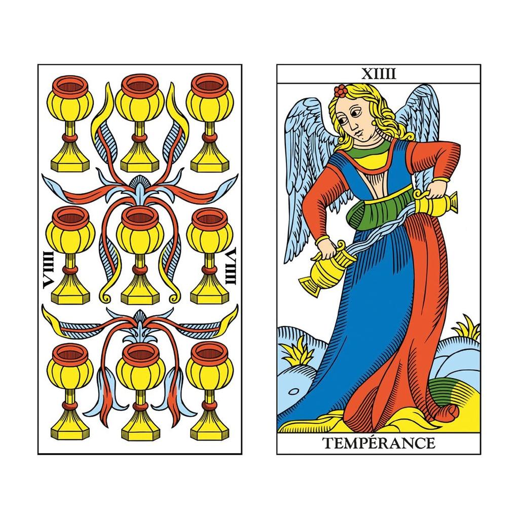 Kancharo Tarot Card Set Includes Japanese Tarot Card Instructions Pouch 78-Card [Marseille Tarot] & (Authentic)