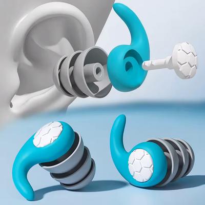 HUAK 1 Pair Soft Silicone Earplugs - Noise Canceling SoftFit Fit for Sleep Swimming Creating a Silent Environment