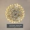 Golden Sparkle Chandelier for Shopping Malls, Hotels, Bars, Clothing Stores, Cafes, Stairs, & Restaurants