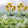 2Pcs 6 Heads LED Solar Sunflowers Flower Light Waterproof Auto On/Off Outdoor Garden Lawn Decoration Lamp Landscape Light