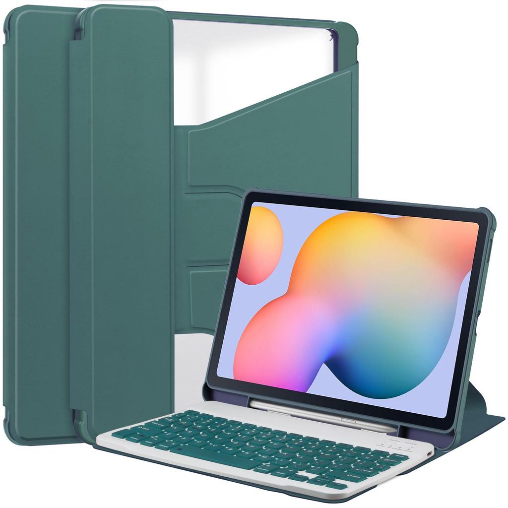 Compatible with Samsung Tab S10 Ultra: 360° Rotating Bluetooth Keyboard Protective Case.
