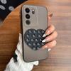 Heart Shape Suction Cup Phone Case for Vivo V29 Pro,V29 5G Semi Transparent Matte Shockproof Soft TPU Cover