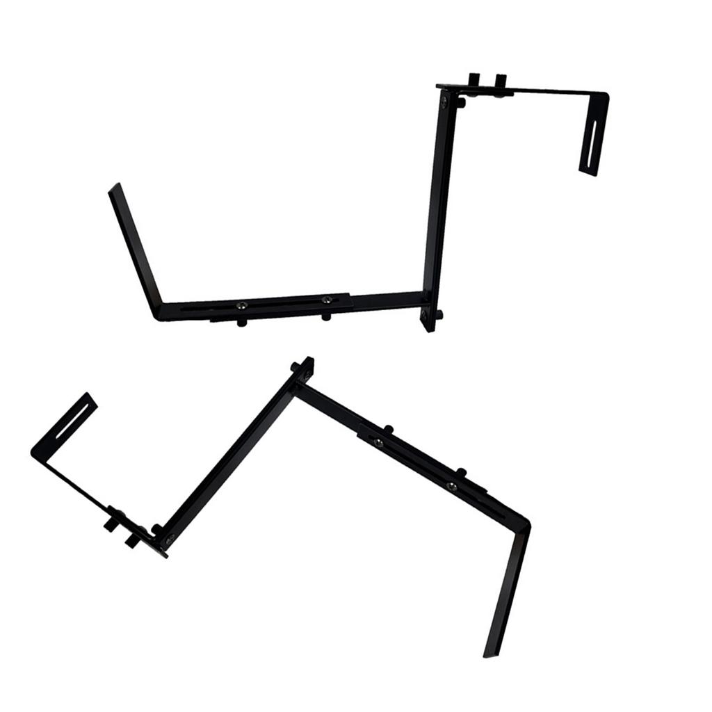 2/4Pcs Flower Box Brackets Adjustable Wall Planter Hook Hanging Plant Brackets Window Planter Hangers for Garden Fence