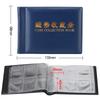 HWZXYXGS 120/60 Pockets Artificial PU Leather Coins Collection Album Book Collecting Money Organizer Storage Bags PVC Film