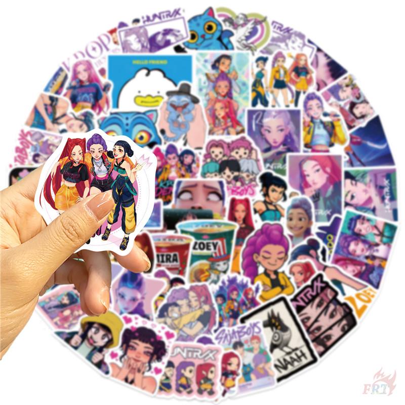 60Pcs/Set KPop Demon Hunters Series 01 Stickers DIY Fashion Waterproof Doodle Decals Stickers