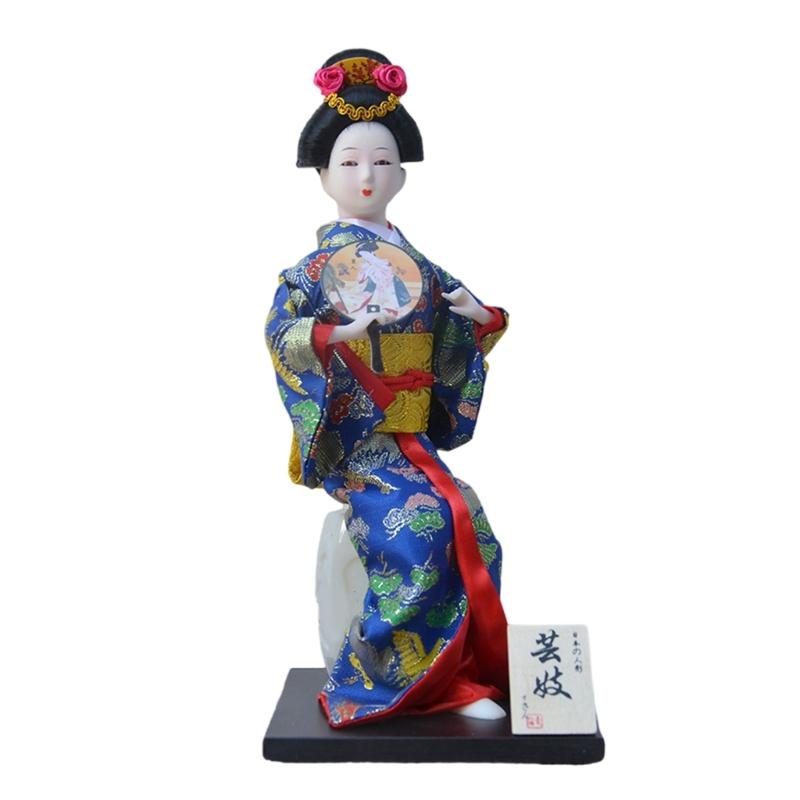 12Inch Handmade Kimono Dolls Ornamentation Ideal For Japanese Cuisines Restaurants And Home Room Authentics Decors