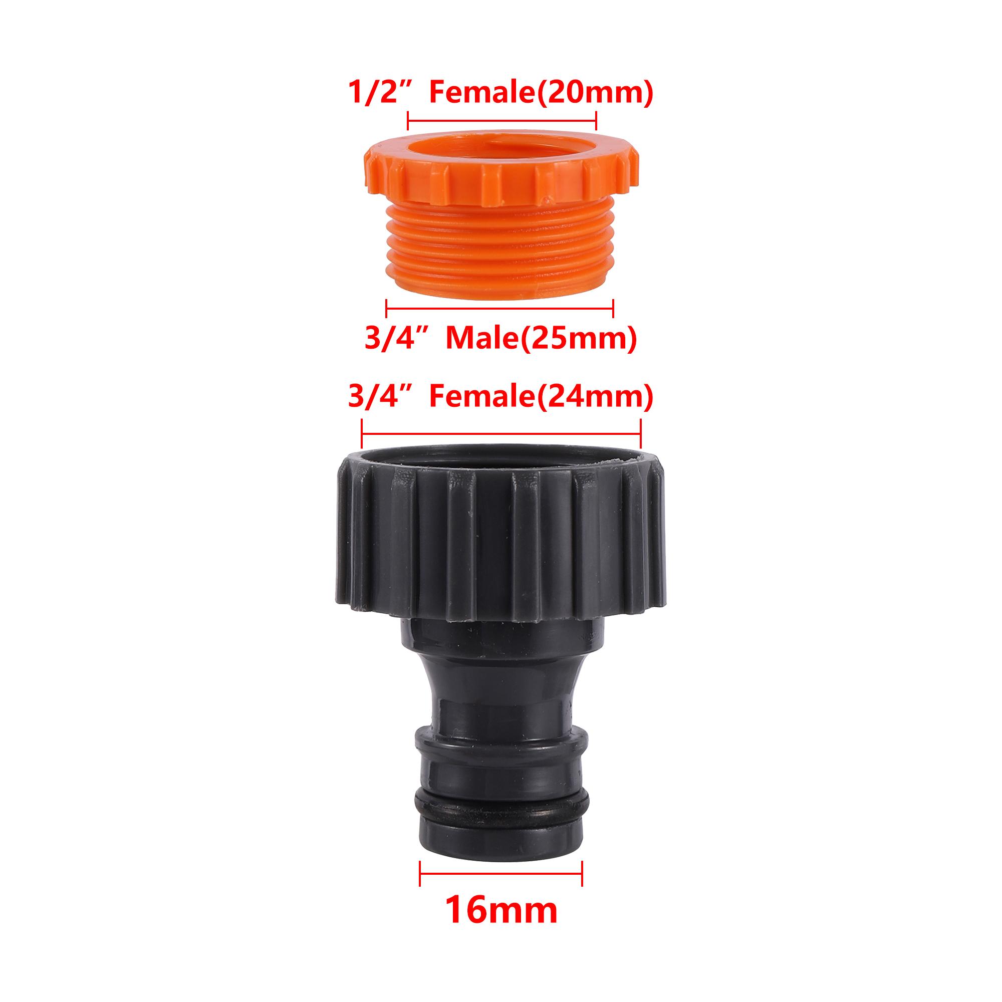 

1/2 3/4 5/8 Garden Hose Quick Connector Repair Coupling Waterstop Valve Faucet Water Splitter Pipe Fitting Fast Connect Joint
