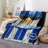 1PC Brighton Hove Albion Custom Name Patterned Flannel Blanket Suitable For All Seasons For Home Decor Warmth And Comfort Gifts Holiday Present