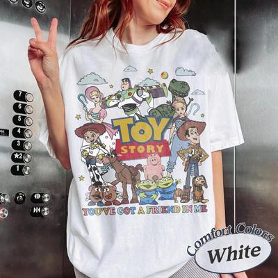 Toy Story 5 Poster Cartoon Tshirt Unisex Unisex Summer 100 Cotton Clothing Oversize High Quality Short Sleeved Top Streetwear