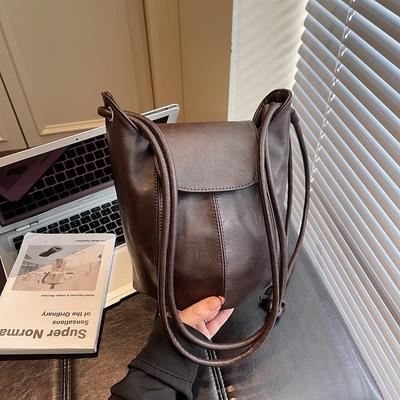 Niche Design Sense Bag, Retro Shoulder Bag, Fashionable Large-capacity Tote Bag