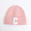 Autumn and Winter New Knitted Hat Children's Leisure and Warmth C Letter Wool Hat Student Pullover Hat Tide