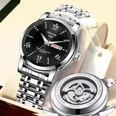 Neue Uhr Vollautomatische nicht-mechanische Uhr Herrenuhr Wasserdicht Leuchtende Business Light Luxusuhr Herrenuhr