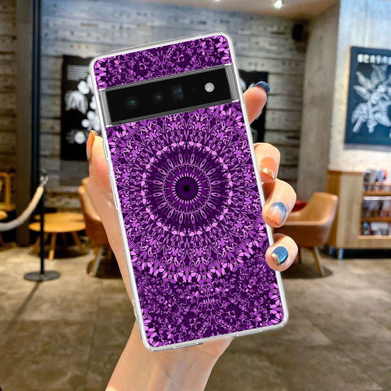 

Цветочный тотем мандалы Для Google Pixel 9 8 7 6 Pro Чехол для телефона Для Pixel 6A 5 4 5A 4A 3A XL 5G Силиконовый ударопрочный прозрачный чехол Pixel 7