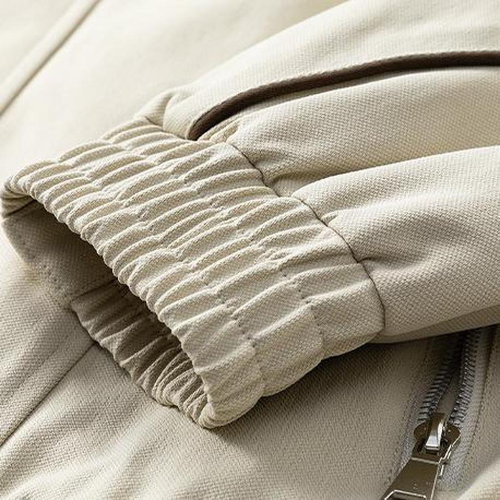 Men's Retro American Long-sleeved Stand Collar Jacket New Casual All-match Loose Jacket