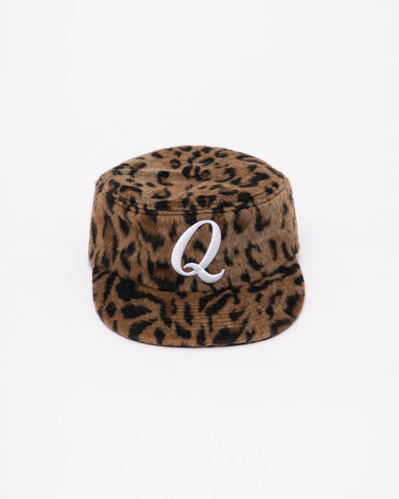Oldikeolnyu Q Logo Pillbox Leopard Brown