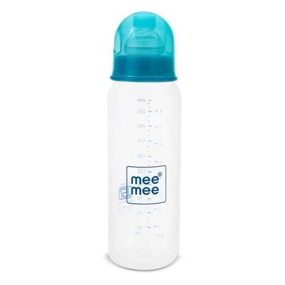 Mee Mee Baby Feeding Bottle 250ml |BPA-Free Baby Milk Bottle with Eazy Flo Technology, Anti-Colic Valve, Non Toxic  (Blue)