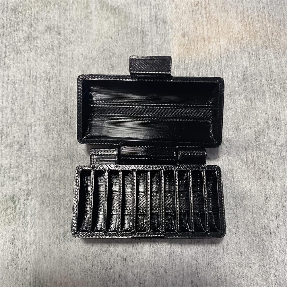1pc 10 Slots CR2032 Battery Holder, Portable Button Battery Storage Box, Anti-Loss Organizer for Small Batteries