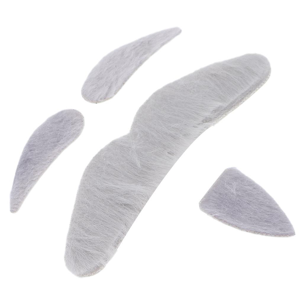 Falsk mustasch Självhäftande Nyhet Fancy Kostym Mustasch Ögonbrynsklistermärken Festtillbehör