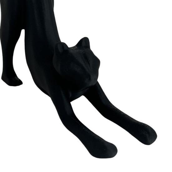 Cat Toilet Paper Holder Desktop Fun Roll Paper Holder Black Leopard Cat Toilet Roll