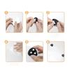 4PCS Non Punching Adhesive Furniture Ball Universal Pulley Household Mobile Base Accessories Trash Can Bottom Small Wheel