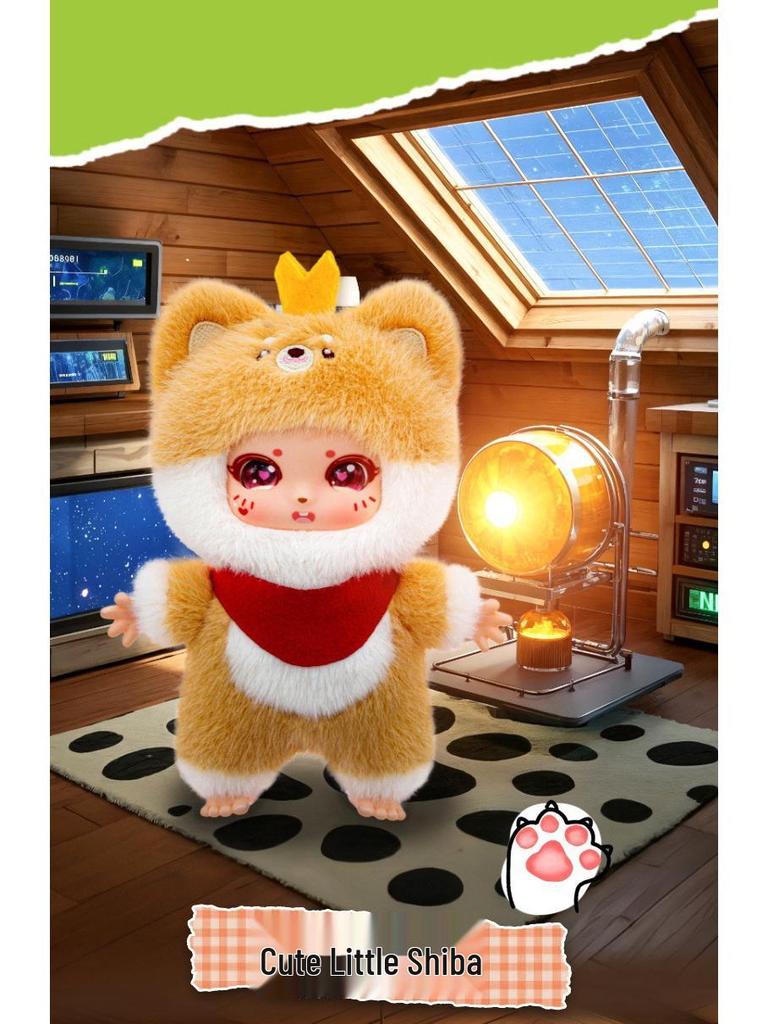 Trendy Enamel Doll Plush Toy Pendant - Cute Cartoon Animal Charm