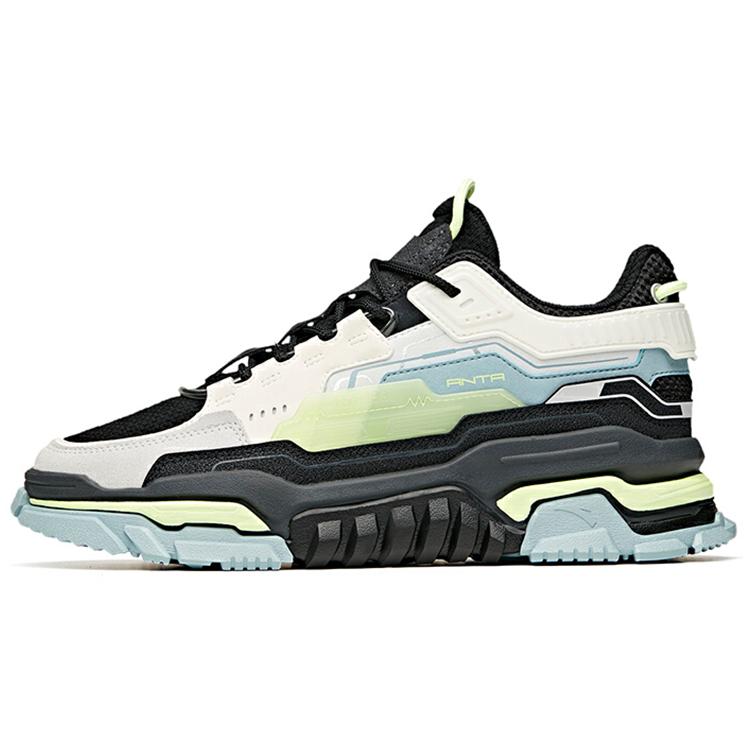 

New Anta Dieying Slip Resistant Coverage Wear Resistant Low Top Skateboard Shoes Men s Black White Gray 912118026-2 39