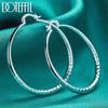 50mm Circled Earrings Gift Silver Color Fashion Jewelry