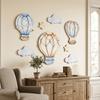 9PCS/SET Watercolor Hot Air Balloon Wall Decor 2D Flat Nursery Wall Art Sticker  Unisex