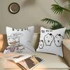 N-Neujeok Pillow Covers Cartoon Sofa Decorative Home Double-sided Printing Short Plush Cute Cushion Cover