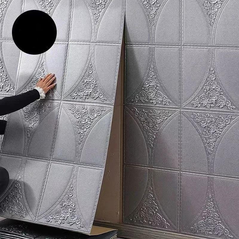 Self-Adhesive Panels 3D Soft Crash Foam Wallpaper Imitation Brick Wall Stickers Home Living Room Kid Bedroom Decor